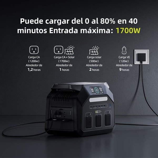 Potente Estación de Energía Portátil