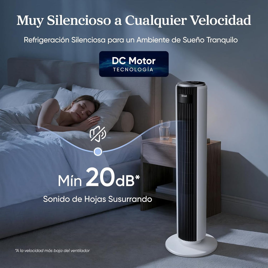 Ventilador Silencioso con Control Remoto