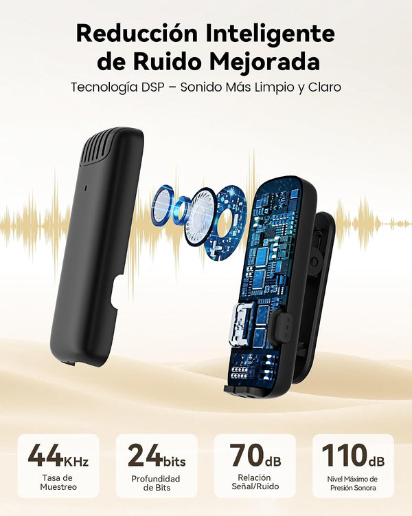 Micrófono Inalámbrico Portátil