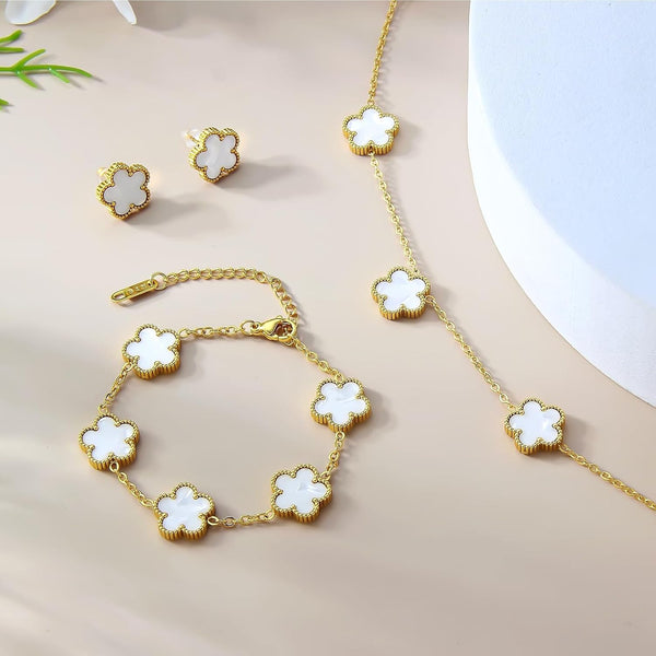Set de Joyas Trébol Cuatro Hojas