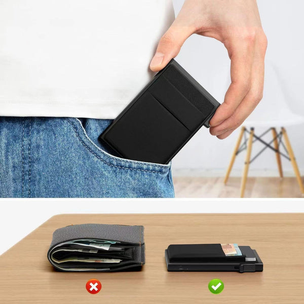 Tarjetero Inteligente con Bloqueo RFID