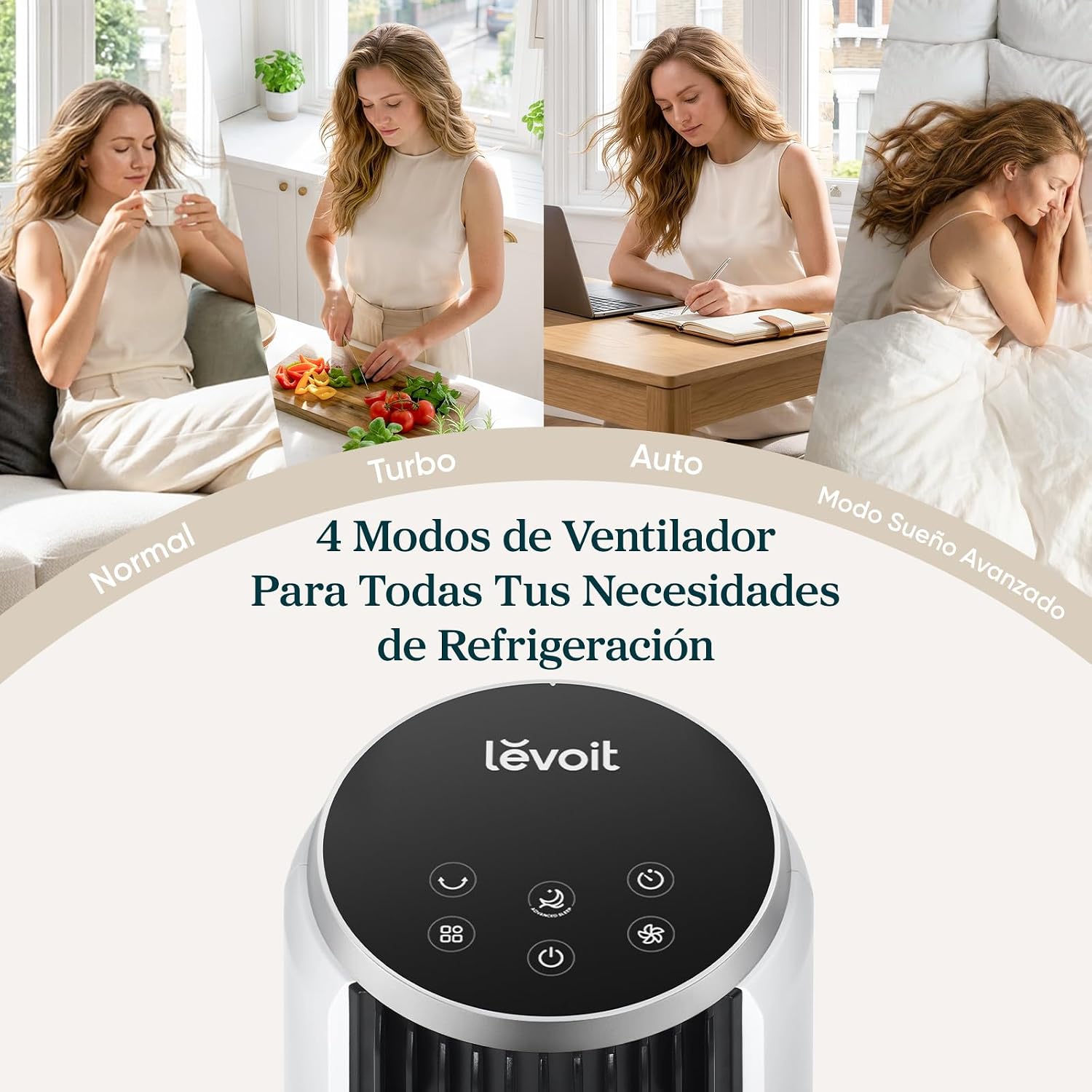 Ventilador Silencioso con Control Remoto