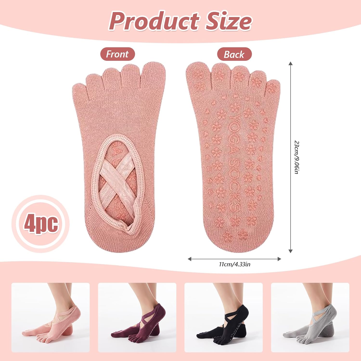 Calcetines Antideslizantes de Yoga