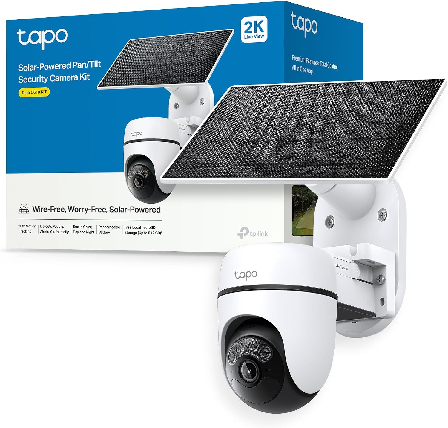 Cámara Solar de Seguridad 360°