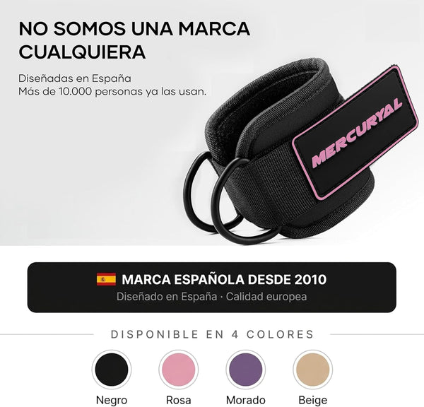 Tobilleras de Polea Acolchadas