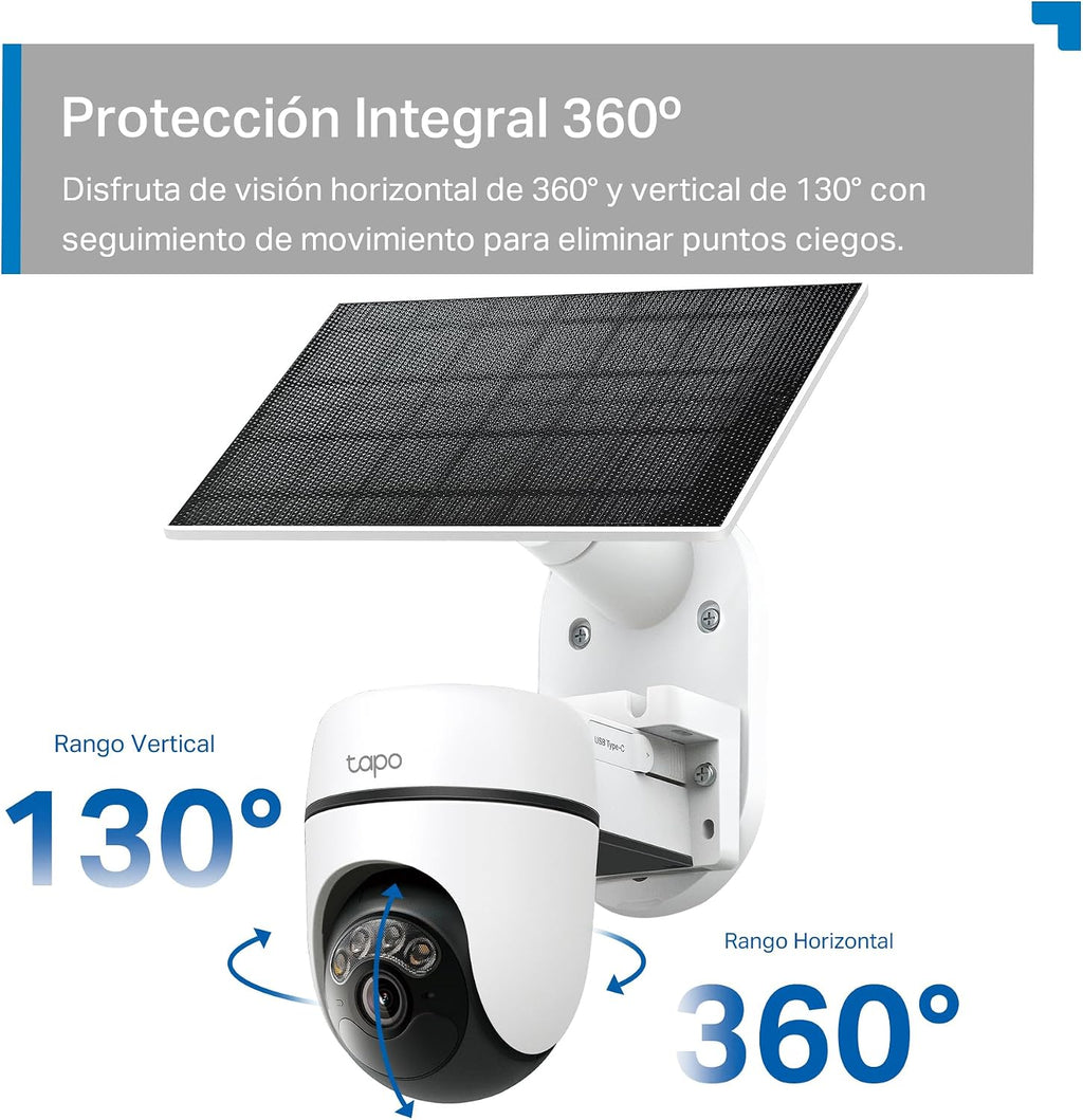Cámara Solar de Seguridad 360°