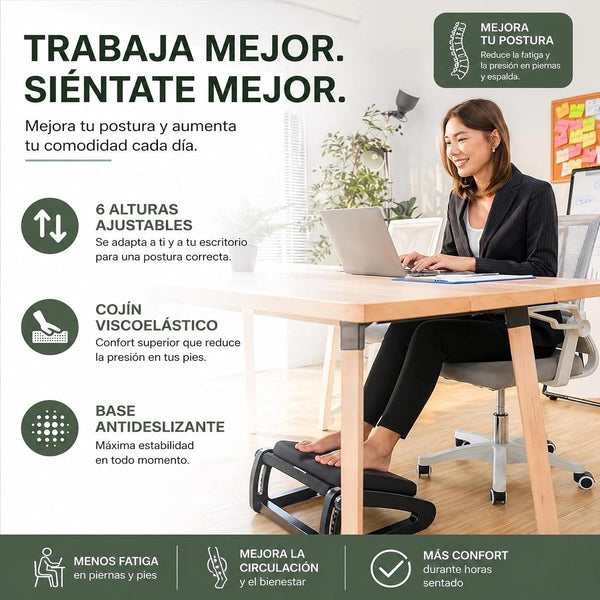 Reposapiés Relax Ergonómico