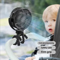 Portable Stroller Fan with Light