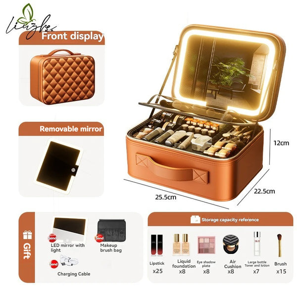 Estuche de Maquillaje Iluminado Portátil