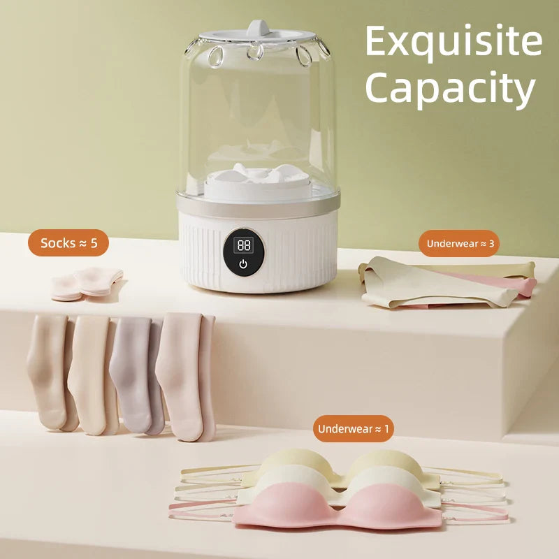 Mini Lavadora Eléctrica Compacta